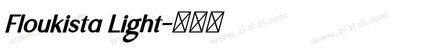 Floukista Light字体转换